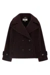 Chloé Double-breasted Short Coat Coats And Trench Coats Bordeaux In Burgundy