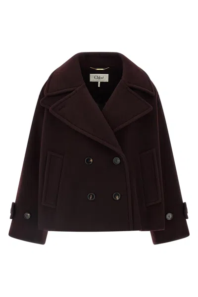 CHLOÉ DOUBLE-BREASTED SHORT COAT