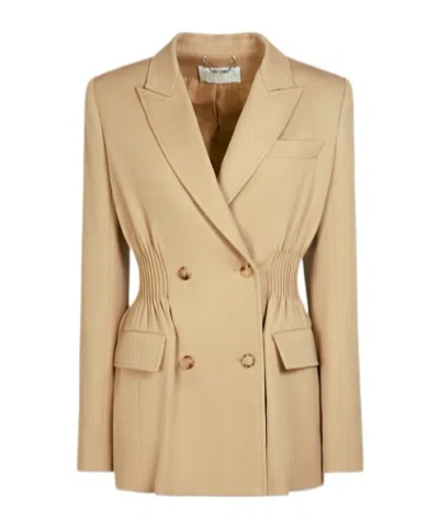 Chloé Double-breasted Blazer In Nude