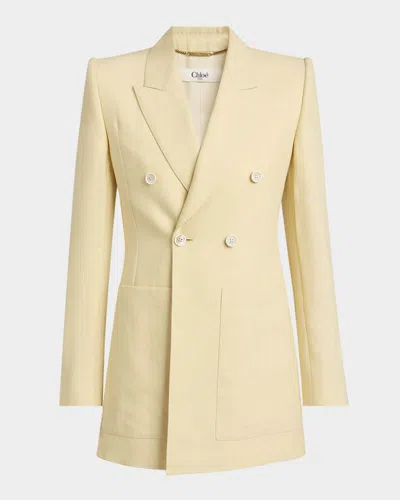 CHLOÉ DOUBLE-BREASTED TAILORED JACKET