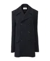 Chloé Double-breasted Virgin Wool Coat In Black