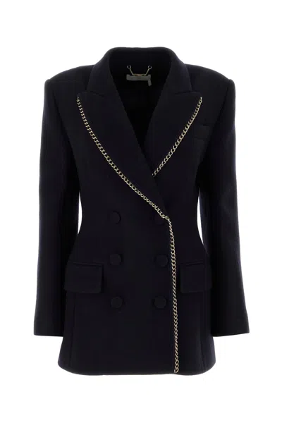 Chloé Double-breasted Virgin Wool Jacket In Blue