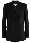 Chloé Double-breasted Wool-blend Blazer In Black