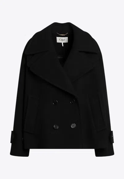 Chloé Double-breasted Wool-blend Coat