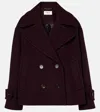 Chloé Double-breasted Short Coat Coats And Trench Coats Bordeaux In Purple
