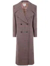Chloé Double-breasted Wool Coat In Brown