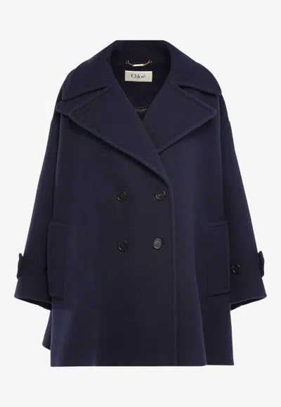 CHLOÉ DOUBLE-BREASTED WOOL COAT