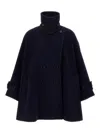 Chloé Double Breasted Wool Coat Coats And Trench Coats Blue In Blue