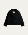 Chloé Double-breasted Wool Peacoat In Black
