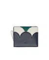 Chloé Double-folded Wallet In Gray