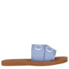 Chloé Chloe Double Logo Strap Sandals In Multi