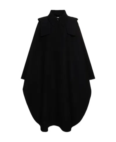 Chloé Double-sided Hooded Coat In Black