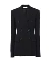 Chloé Double-breasted Coat In Black