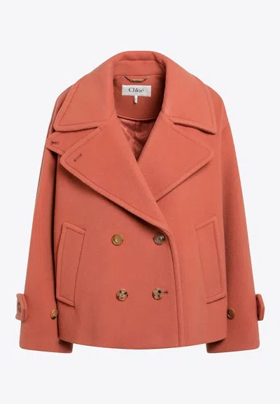 CHLOÉ DOUBLE-BREASTED WOOL COAT