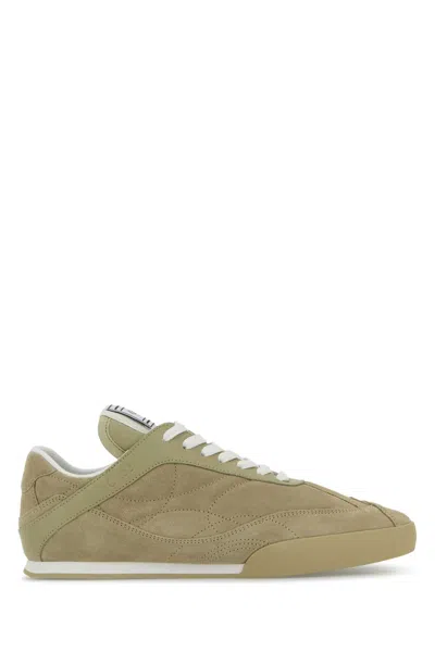 Chloé Quilted Low-top Lace-up Rubber Shoes In Green