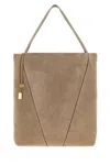 Chloé Large Tote Bag With Spin Chain Embellishment In Gray
