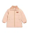 Chloé Kids Daunenmantel In Neutral