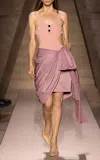 Chloé Draped Aysmmetrical Wrap Skirt In Pink