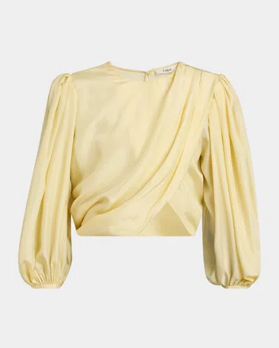 CHLOÉ DRAPED CROPPED TOP