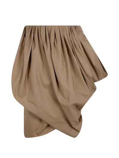 Chloé Midi Asymetrical Skirt In Animal Print