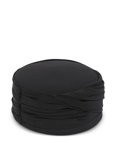Chloé Draped Toque Hat In Black