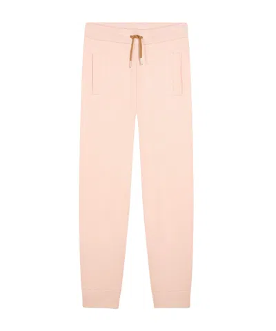 Chloé Kids' Drawstring Knit Track Pants In Pink  Washed Pink
