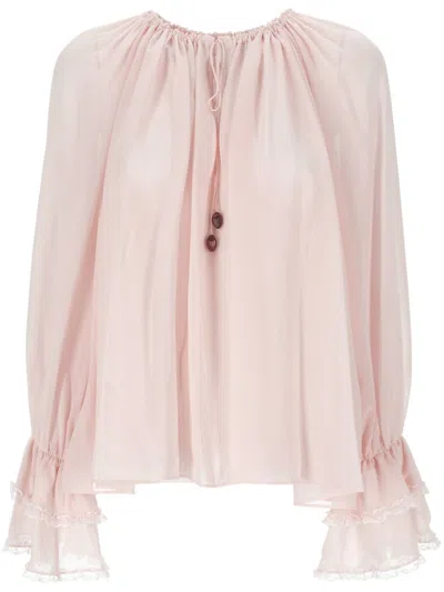 Chloé Chloè Top In Sand Brown
