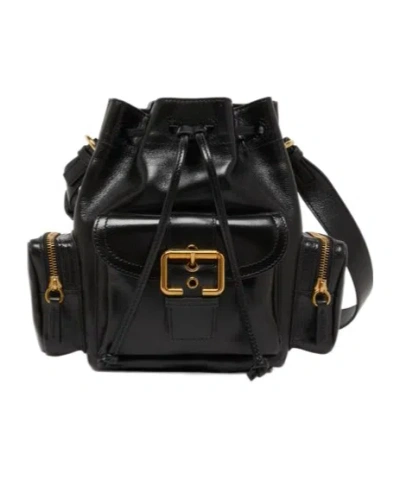 Chloé Drawstring Shoulder Bag In Black
