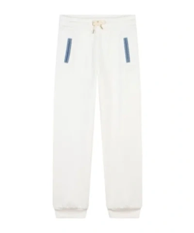 Chloé Kids' Drawstring Sweatpants In White