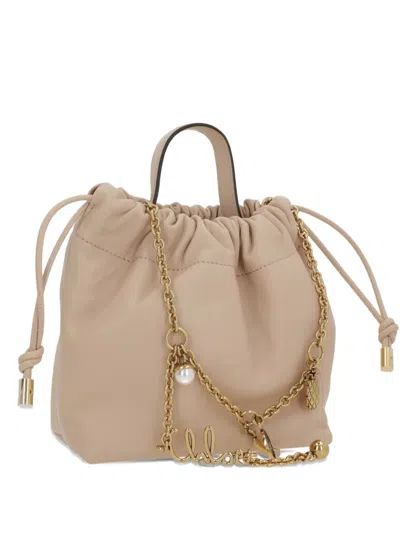 Chloé Drawstring Top-handle Bag In Brown