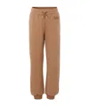 Chloé Drawstring-waist Track Pants In Brown