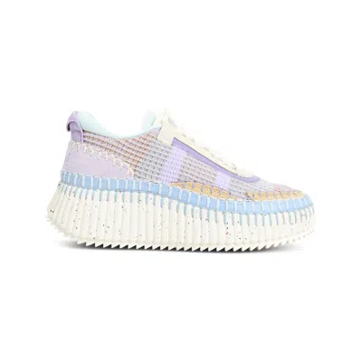 Chloé Womens Chloe Nama Runner Hand-stitch Leather Low-top Trainers In Beige