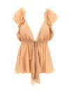 Chloé Silk Top With Rouches