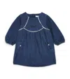 Chloé Dress And Tights Set (0-18 Months) In Blue