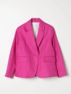 Chloé Notched-collar Single-breasted Blazer In Pink
