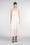 Chloé Chloè Silk Long Dress In Beige