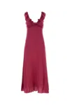 Chloé Chloe Women Tyrian Purple Crepe Dress In Red