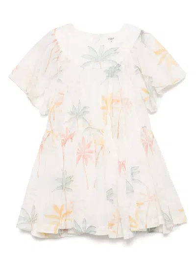 Chloé Kids' Chloe Dress In White