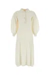 Chloé Kintted Midi Dress In White