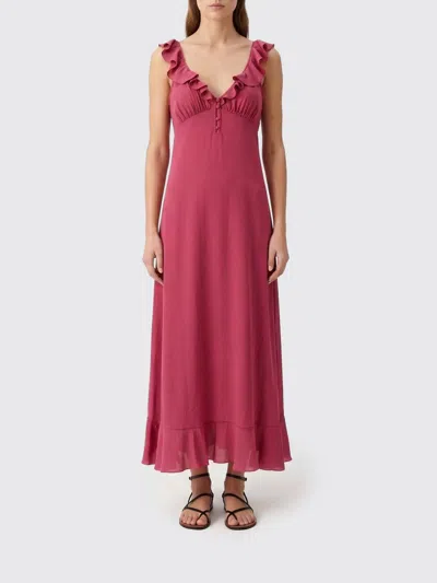 Chloé Chloe Women Tyrian Purple Crepe Dress In Pink