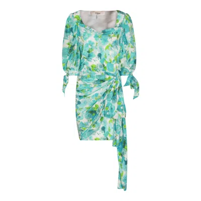Chloé Dresses Light And Natural In Green