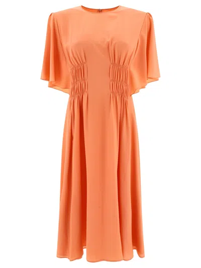 Chloé Salmon Crepe Dress In Pink