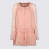 Chloé Dresses Tan Rose In Pink