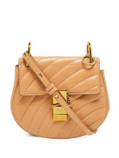 Pre-owned Chloé Drew Bijou Shoulder Bag In Orange