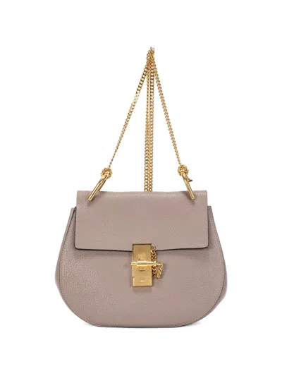 Pre-owned Chloé Drew Shoulder Bag In Gray
