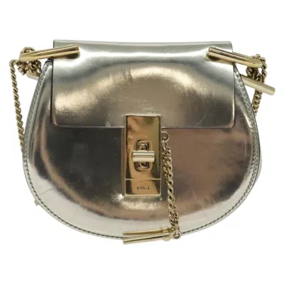 Pre-owned Chloé Drew Silver Leather Shoulder Bag ()