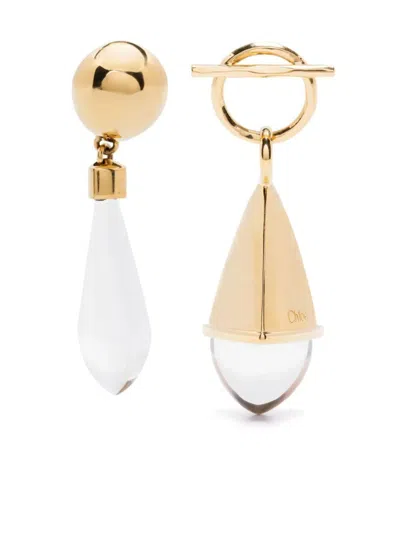 Chloé Droplet Pendant Earrings In Gold