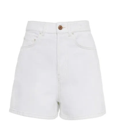 Chloé 'dukuno' Classic Denim Shorts In White