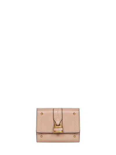 Chloé Earthy Pink Paddington Mini Tri-fold Wallet