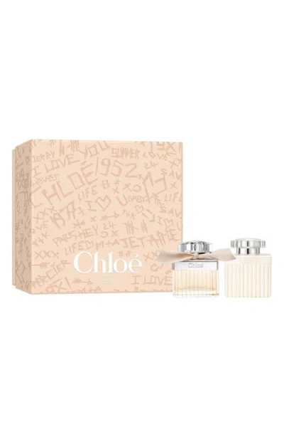 Chloé Eau De Parfum For Women & Body Lotion 2-piece Gift Set $185 Value In Transparent